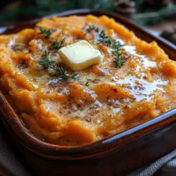 When it comes to comfort food, few dishes evoke warmth and satisfaction quite like mashed sweet potatoes. Our recipe, "Sweet Thyme Bliss: Buttery Mashed Sweet Potatoes," elevates this beloved classic into a dish that’s as nourishing as it is delicious. Sweet potatoes are not just a culinary delight; they are a powerhouse of nutrition, making them a favorite among health-conscious eaters and food enthusiasts alike. With their naturally sweet flavor and creamy texture, they lend themselves beautifully to a variety of preparations and pair well with an array of dishes.