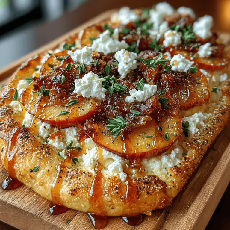 If you're looking for a unique and delicious way to celebrate the flavors of summer, look no further than Peach Honey Flatbread. This recipe combines the sweetness of ripe peaches with the rich, savory notes of cheese and herbs, creating a dish that is both refreshing and satisfying. Perfect as an appetizer, a light lunch, or a show-stopping addition to your next gathering, this flatbread highlights the beauty of seasonal ingredients and the art of balance in cooking.