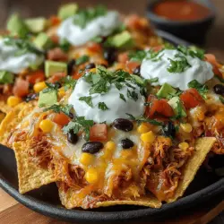 Cheesy Baked Chicken Nachos are incredibly versatile, allowing you to tailor them to meet various preferences and dietary needs. Here are some fantastic ways to personalize your nachos: