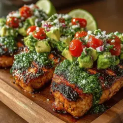 Zesty Chili-Lime Chicken with Avocado Salsa is a vibrant and flavorful dish that perfectly captures the essence of summer dining. This recipe is not only about tantalizing your taste buds; it also embodies a health-conscious approach to meals that prioritize nutrition without sacrificing flavor. With its bold chili-lime marinade and creamy avocado salsa, this dish serves as an ideal centerpiece for family dinners, backyard barbecues, or casual gatherings with friends. The balance of protein-rich chicken and healthy fats from avocados makes it a wholesome choice, appealing to anyone looking to enjoy delicious food while maintaining a balanced diet.