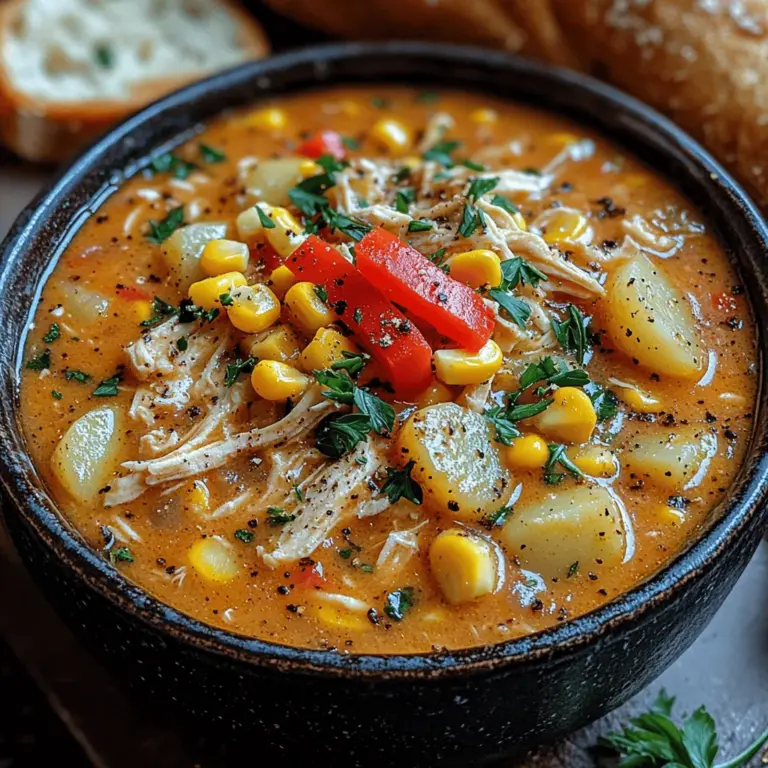 In the realm of comfort food, few dishes possess the ability to evoke feelings of warmth and satisfaction quite like chowder. The Creamy Slow Cooker Chicken and Corn Chowder stands out as a quintessential choice for busy families and anyone in search of a hearty meal that requires minimal effort. This delightful recipe melds tender chicken with sweet corn and an array of vibrant vegetables, simmered slowly to create a rich and satisfying dish. Whether you're preparing a cozy dinner for your family or looking to impress guests at a gathering, this chowder is not only versatile but also incredibly easy to whip up, making it an ideal addition to your culinary repertoire.