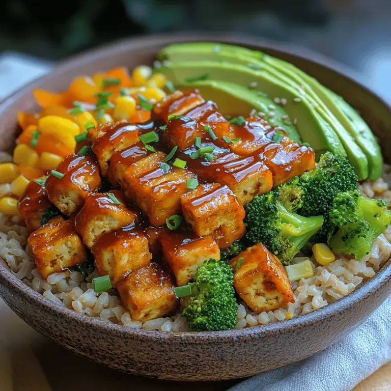 In the world of healthy eating, power bowls have carved out a special niche for themselves. These versatile dishes combine protein, grains, and vegetables into a single, satisfying meal that’s packed with nutrients. Power bowls are not just meals; they are canvas for creativity, allowing one to mix and match various ingredients to suit personal tastes and dietary preferences. Among the myriad of power bowl options, the Crunchy BBQ Tofu Power Bowl stands out as a vibrant and flavorful choice. This dish not only tantalizes your taste buds but also nourishes your body with its balanced blend of ingredients.