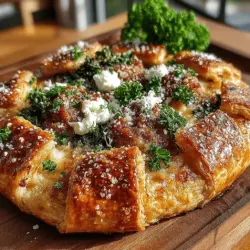 Galettes are a delightful and versatile dish that can elevate any meal, whether served as a main course or a side. This rustic pastry, often described as a free-form tart, offers a delicious canvas for a variety of fillings, making it a favorite among home cooks and professional chefs alike. This Italian Sausage & Kale Delight Galette combines the savory richness of Italian sausage with the earthy, slightly bitter notes of kale, creating a harmonious blend of flavors that is both satisfying and nourishing.