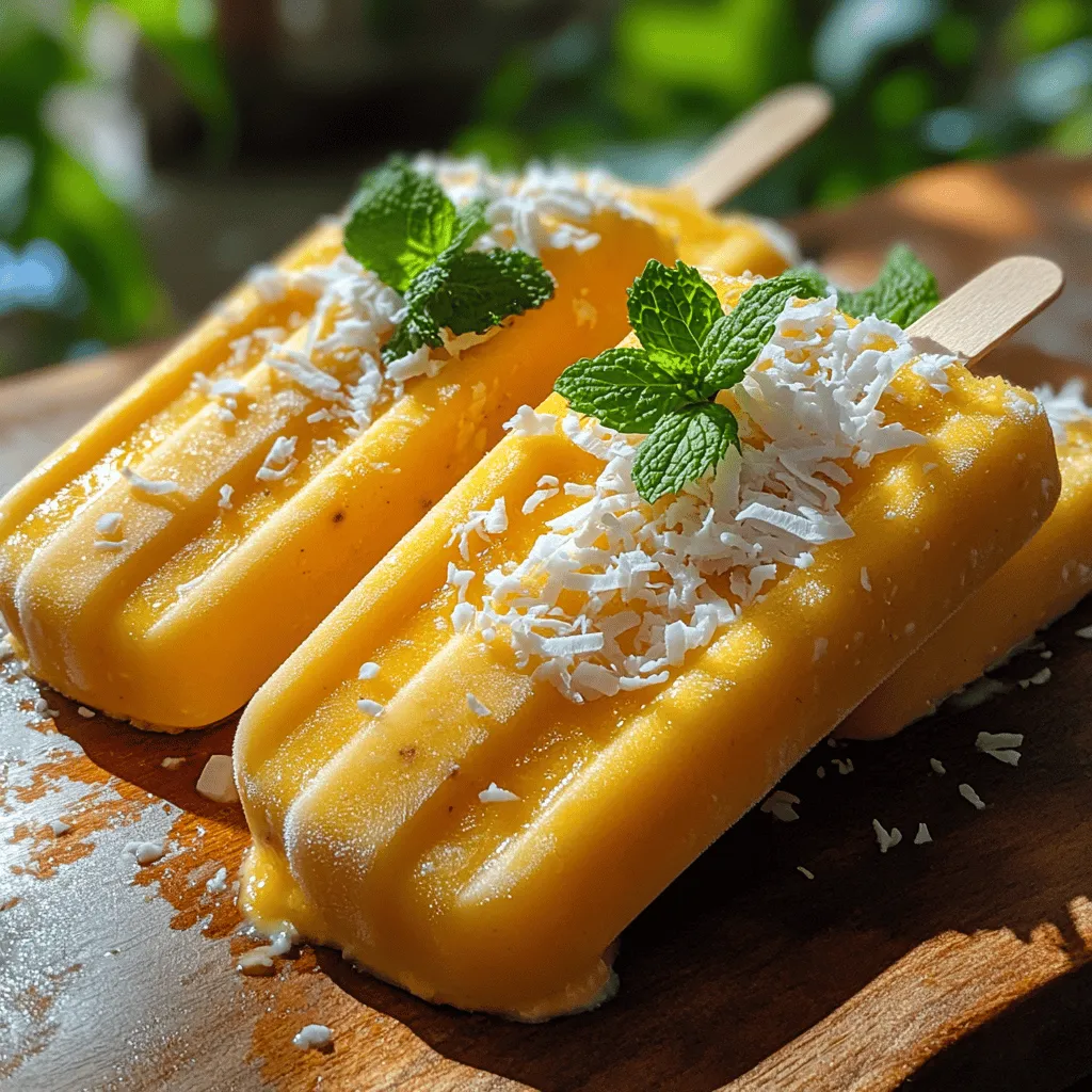 Mangoes are the star of this recipe, providing a rich, tropical flavor that is hard to resist. They are not just delicious but also packed with nutrients. High in vitamins A and C, mangoes support immune function and promote healthy skin. When selecting mangoes for this recipe, look for those that yield slightly to pressure when gently squeezed, indicating ripeness. A ripe mango should have a sweet aroma and a vibrant color, typically ranging from yellow to orange, depending on the variety.