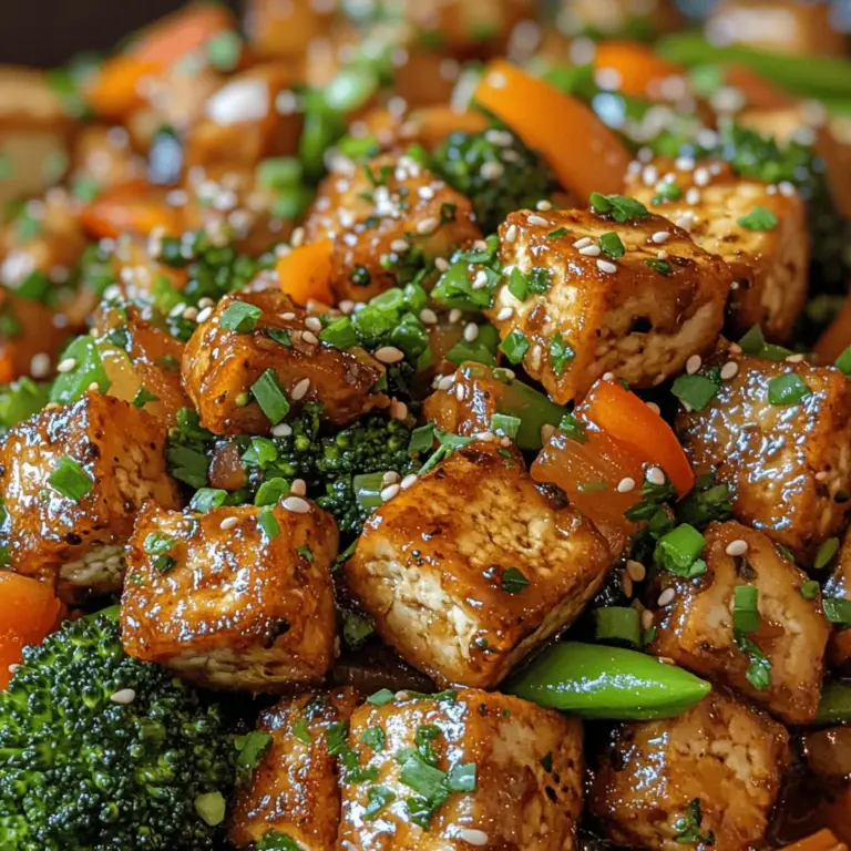 In a world where culinary creativity meets nutritional wellness, the Crunchy Tofu Rainbow Stir-Fry stands out as a delightful, vibrant dish that captivates both the eyes and the palate. This stir-fry is not just a feast for the senses; it serves as a testament to the possibilities of plant-based cooking, offering a myriad of flavors and textures that can satisfy even the most discerning eaters. With its bright array of vegetables and the satisfying crunch of perfectly cooked tofu, this dish is an invitation to explore the health benefits and culinary versatility of plant-based meals.
