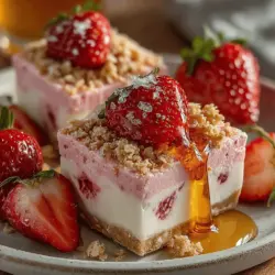 As the temperatures rise and the sun shines brighter, nothing quite beats the joy of indulging in a refreshing frozen treat. Enter the Berry Bliss Frozen Strawberry Bars—an exquisite blend of sweet, tangy strawberries and creamy Greek yogurt, creating a delightful dessert that's as satisfying as it is nutritious. Whether enjoyed as a snack, dessert, or a healthy pick-me-up, these bars are a perfect way to celebrate the vibrant flavors of summer while also catering to health-conscious choices.