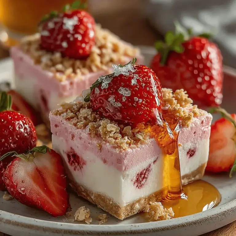 As the temperatures rise and the sun shines brighter, nothing quite beats the joy of indulging in a refreshing frozen treat. Enter the Berry Bliss Frozen Strawberry Bars—an exquisite blend of sweet, tangy strawberries and creamy Greek yogurt, creating a delightful dessert that's as satisfying as it is nutritious. Whether enjoyed as a snack, dessert, or a healthy pick-me-up, these bars are a perfect way to celebrate the vibrant flavors of summer while also catering to health-conscious choices.