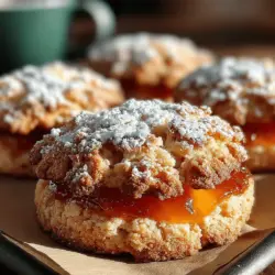 To create the perfect Sweet Peach Jam Crumb Cookies, begin by creaming together 1 cup of unsalted butter and 1 cup of granulated sugar. This step is crucial, as it helps to aerate the butter, creating a light and fluffy texture that will be the foundation of your cookie dough. Use an electric mixer on medium speed for about 2-3 minutes, or until the mixture becomes pale and fluffy. Make sure to scrape down the sides of the mixing bowl periodically to ensure an even combination.