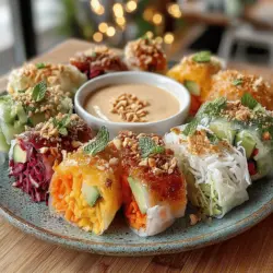 Rainbow Rice Paper Rolls are a vibrant and refreshing dish that beautifully showcases a variety of fresh vegetables and flavors, making them perfect for a light lunch, appetizer, or party platter. This colorful dish, often associated with Vietnamese cuisine, has gained popularity worldwide due to its health benefits and versatility. Not only do these rolls look visually appealing, with their bright and varied colors, but they are also packed with essential nutrients, offering a wholesome option for anyone seeking a healthier meal.
