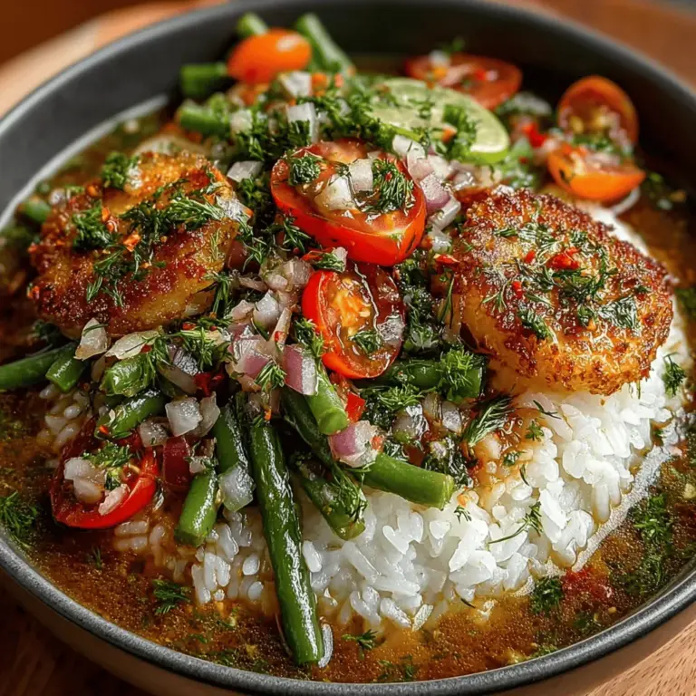 The Dilly Beans Rice Bowl Delight is a vibrant and wholesome dish that brings together the crispness of fresh vegetables and the comforting essence of jasmine rice. This recipe is not only visually appealing but also celebrates the delightful interplay of flavors and textures, making it a perfect addition to your meal rotation. With its unique combination of ingredients, this rice bowl offers a refreshing twist to your typical grain-based dishes, turning simple components into an extraordinary culinary experience.