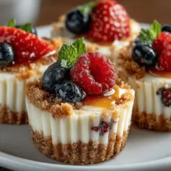 Frozen desserts have a universal appeal, especially during warm weather or as a delightful treat any time of year. Their cold, refreshing nature makes them perfect for satisfying sweet cravings, and they often evoke feelings of nostalgia, bringing back memories of summer days spent enjoying ice cream or sorbet. For health-conscious dessert lovers, finding a balance between indulgence and nutrition can be a challenge. Enter Frozen Yogurt Berry Cheesecake Bites—a delicious and guilt-free alternative to traditional cheesecake that allows you to enjoy the rich, creamy flavors without the excess calories.