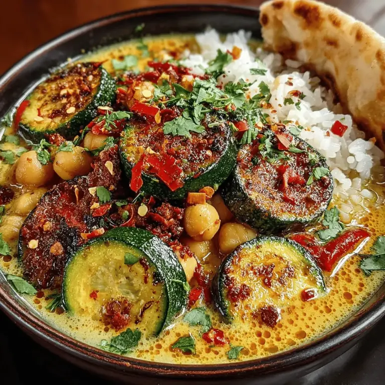 In recent years, plant-based cooking has surged in popularity, with more people recognizing the benefits of incorporating more vegetables and legumes into their diets. This culinary shift is not merely a trend; it reflects a growing awareness of health, sustainability, and ethical eating. Among the myriad of options available in plant-based cuisine, zucchini and chickpeas stand out as two of the most nutritious and versatile ingredients. With their unique textures and flavors, they serve as the perfect foundation for a variety of dishes. One such delightful recipe is the Zesty Zucchini Chickpea Curry, which not only tantalizes the taste buds but also supports a healthy lifestyle.