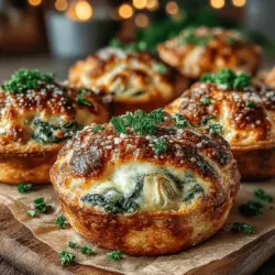 Mini spinach artichoke puff melts are a delightful fusion of flavors and textures that make for an irresistible appetizer. Their creamy filling, nestled within flaky pastry, has garnered widespread popularity at gatherings, parties, and even casual family dinners. These bite-sized treats not only tantalize the taste buds but also serve as a versatile option that can cater to various occasions, from festive celebrations to cozy get-togethers. The beauty of mini spinach artichoke puff melts lies in their ease of preparation, allowing home cooks to create gourmet-quality appetizers without the stress often associated with entertaining.
