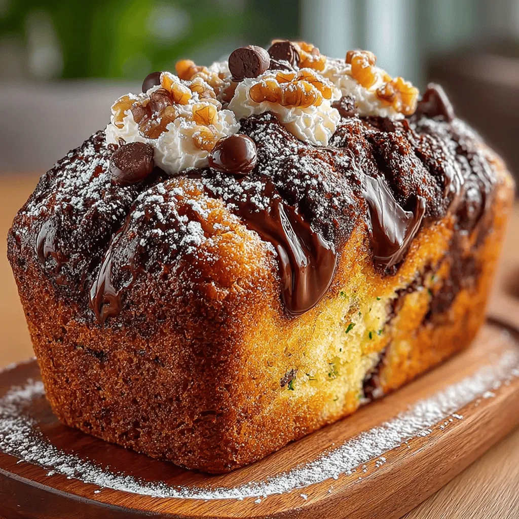 The Delightful Zucchini Chocolate Marble Loaf is a captivating twist on traditional baking that marries the wholesome essence of zucchini with the rich indulgence of chocolate. This unique combination not only creates a deliciously moist loaf but also offers a nutritious profile that makes it an appealing choice for various occasions. Whether served as a hearty breakfast, an afternoon snack, or a decadent dessert, this marble loaf is versatile enough to please both health-conscious individuals and those seeking a sweet treat.