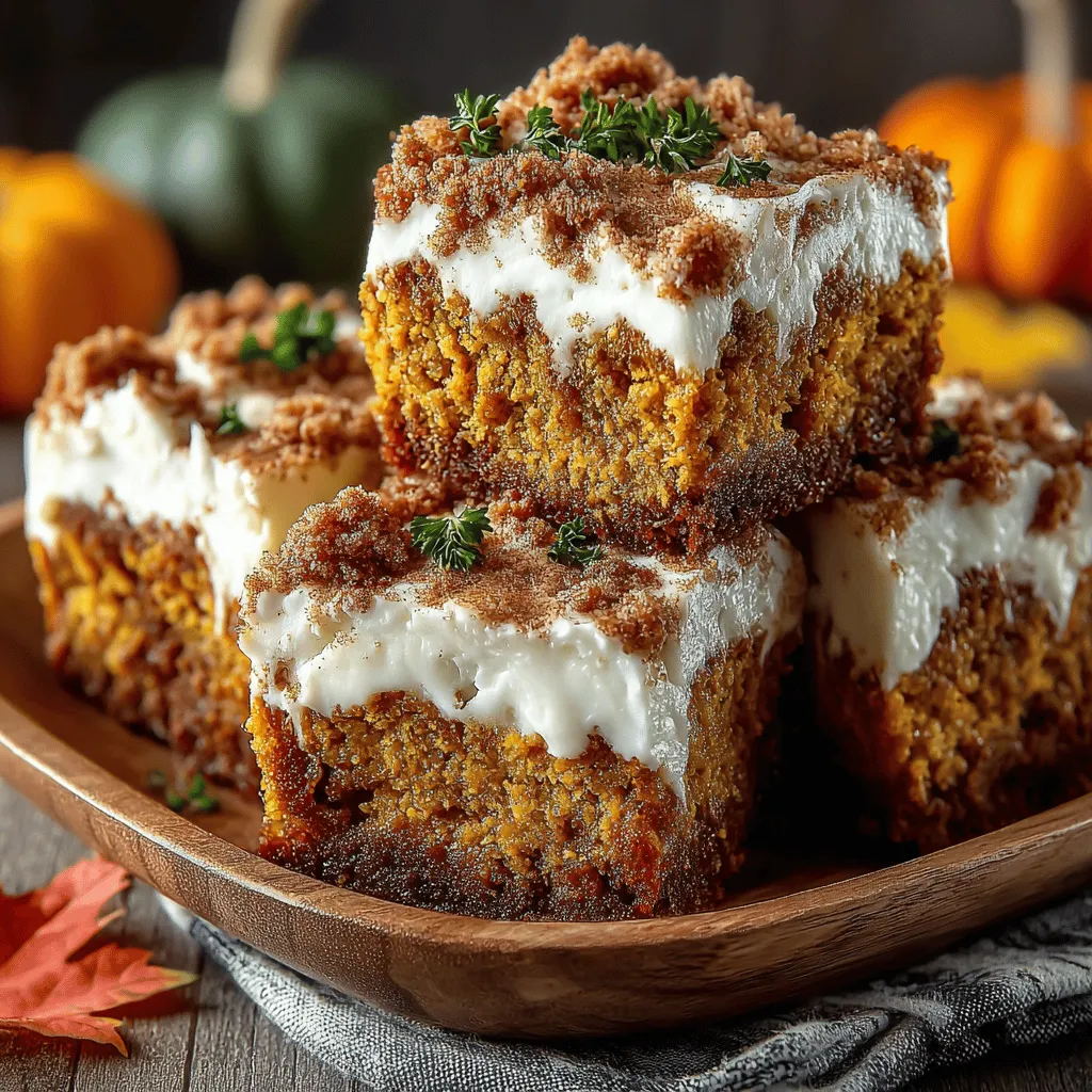 As fall approaches and the air turns crisp, there’s nothing quite like the comforting flavors of pumpkin to bring warmth to our kitchens. Pumpkin Yogurt Swirl Bars are a delightful treat that combines the rich, earthy taste of pumpkin with the creamy tang of Greek yogurt, creating a dessert that is both satisfying and visually stunning. These bars not only celebrate the seasonal ingredient of pumpkin but also incorporate healthy applesauce and yogurt, making them a guilt-free indulgence. With their vibrant colors and inviting aromas, Pumpkin Yogurt Swirl Bars are sure to become a staple in your autumn repertoire.