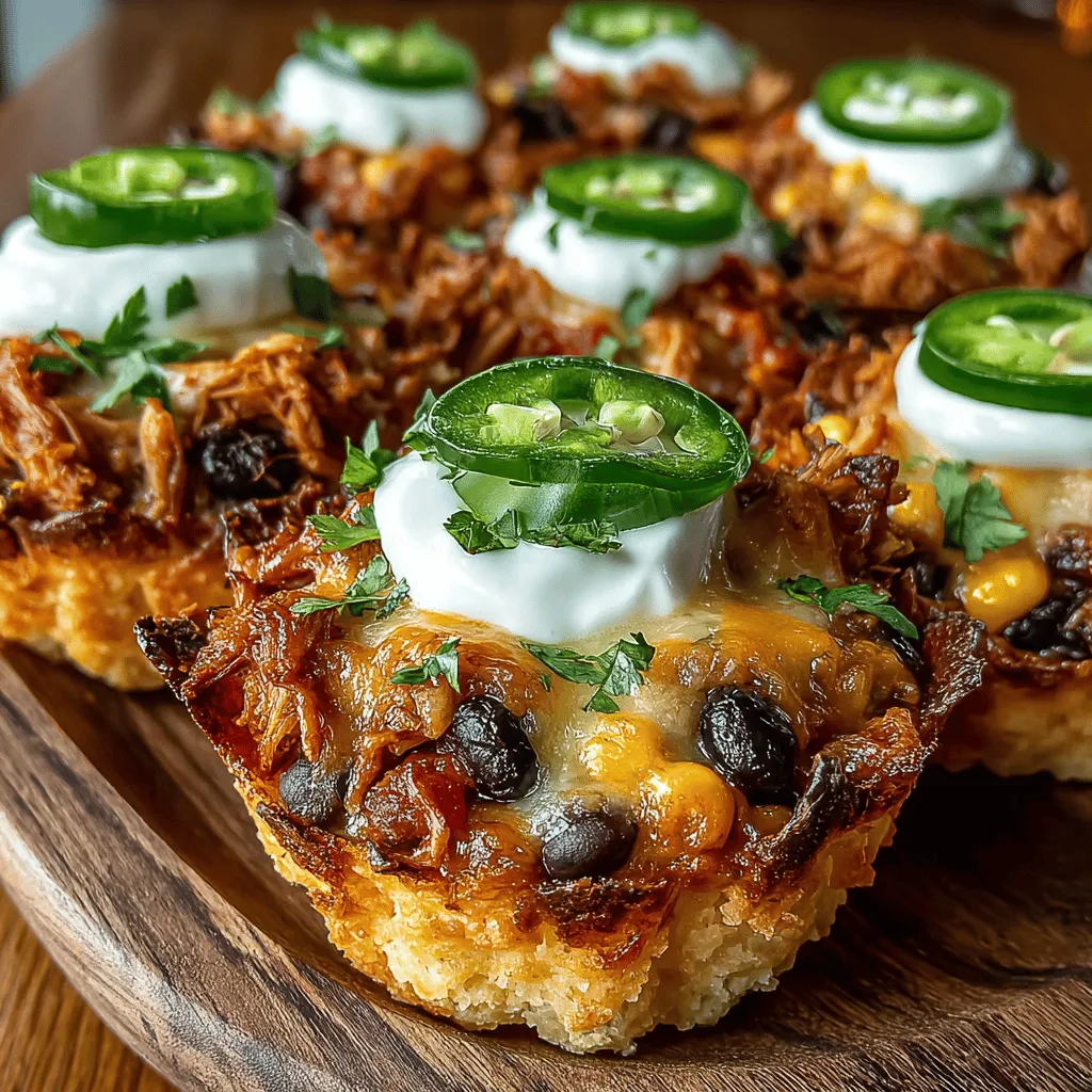 Before diving into the fun of assembling your Mini Chicken Nacho Tortilla Cups, it's essential to preheat your oven. Preheating to 375°F (190°C) is crucial. This temperature ensures that your tortilla cups will bake evenly, becoming crispy and golden without burning. A properly heated oven will also help maintain the structure of the tortilla, allowing it to hold the delicious filling without becoming soggy. Take the time to prepare your oven while you gather your ingredients for the filling.