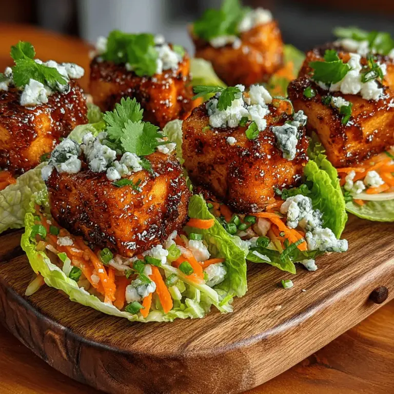 If you're on the lookout for a healthy yet tantalizing finger food, look no further than Spicy Mini Buffalo Tofu Lettuce Wrap Bites. This recipe is not only vibrant and delicious but also packs a punch with its spicy buffalo sauce, making it a crowd-pleaser for gatherings, game days, or casual weeknight dinners. With the growing popularity of plant-based diets, tofu has emerged as a versatile and nutritious protein source, perfectly suited for this exciting dish.