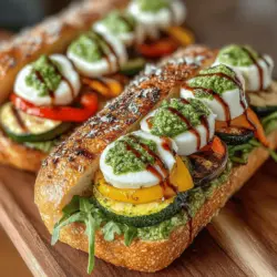The Zesty Italian Veggie Sandwich is a vibrant and delicious choice that caters to both vegetarians and those looking to incorporate more vegetables into their meals. This sandwich showcases an array of fresh ingredients and bold flavors, making it an ideal option for lunch, a picnic, or a light dinner. With its roots deeply embedded in the essence of Italian cuisine, this recipe is not only easy to prepare at home but also a celebration of wholesome, flavorful eating.