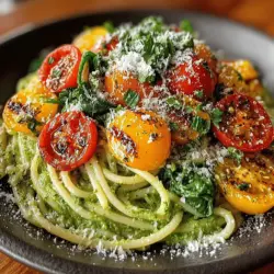 In recent years, the popularity of plant-based diets has surged, and for good reason. Not only are they great for our health, but they also support sustainable eating habits that benefit the planet. One delightful dish that embodies these principles is Avocado Pesto Veggie Pasta. This recipe combines creamy avocado with vibrant basil and fresh vegetables, creating a delicious and nutritious meal that is both simple and satisfying. With its rich flavors and easy preparation, this dish is perfect for anyone looking to incorporate more plant-based meals into their diet.
