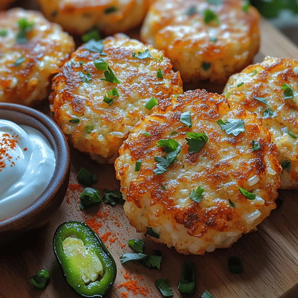 If you're on the hunt for a deliciously addictive snack or appetizer that will elevate your gatherings, look no further than Spicy Crunchy Mini Cheddar Jalapeño Rice Fritters. These bite-sized delights encapsulate the perfect fusion of flavors—spicy jalapeños, creamy sharp cheddar, and a satisfying crunch that makes them irresistible. Whether served at a party, as a game-day snack, or simply enjoyed on a cozy evening at home, these fritters will not only please your palate but also impress your guests.