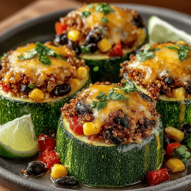 When it comes to healthy eating, few dishes can compare to the vibrant and wholesome Zesty Mini Quinoa Stuffed Zucchini Rings. This delightful recipe marries the nutritious benefits of quinoa with the fresh, mild flavor of zucchini, creating a dish that is not only visually appealing but also bursting with flavor. Whether you're looking for a nutritious side dish, a main course that satisfies, or an easy meal prep option for the week ahead, these stuffed zucchini rings are sure to become a staple in your culinary repertoire.