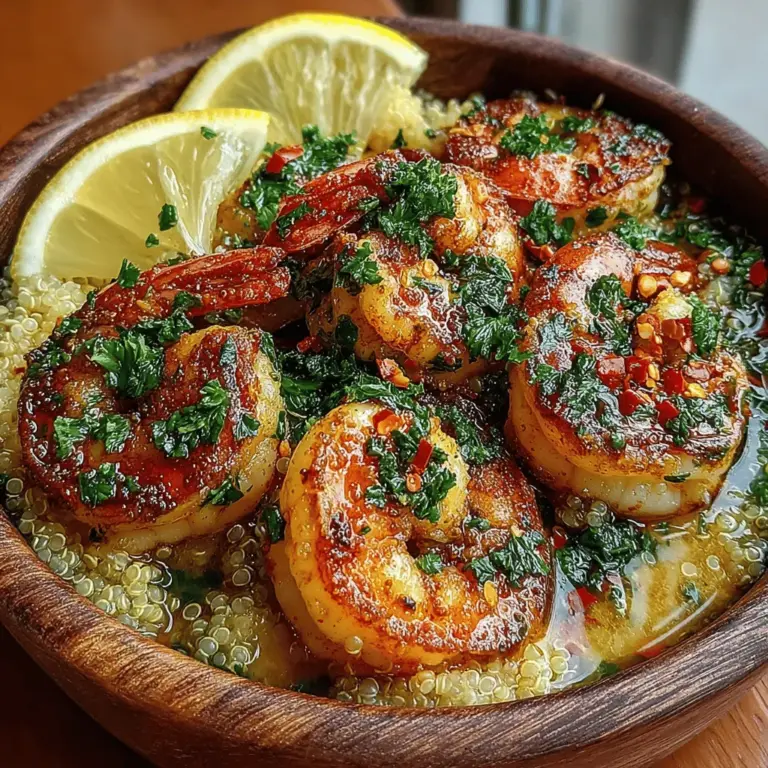 If you're on the hunt for a dish that combines flavor, nutrition, and ease of preparation, look no further than Garlic Butter Shrimp & Quinoa. This dish encapsulates the essence of culinary comfort while catering to health-conscious palates. With succulent shrimp enveloped in a rich garlic butter sauce, served atop a fluffy bed of quinoa, this recipe is a feast for both the eyes and the taste buds. Whether you're planning a casual weeknight dinner or a special gathering with friends, this dish promises to impress.