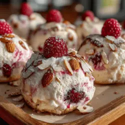 As the temperature rises and the sun shines brightly, the craving for refreshing frozen treats becomes almost irresistible. However, the challenge lies in finding options that not only satisfy your sweet tooth but also provide nutritional benefits. Enter Frozen Yogurt Raspberry Almond Clusters, a delightful concoction that perfectly balances creamy, tangy yogurt with the natural sweetness of fresh raspberries and the satisfying crunch of almonds. This easy-to-make recipe is not just a delicious indulgence; it’s also packed with nutrients, making it a guilt-free option for your summer snacking.