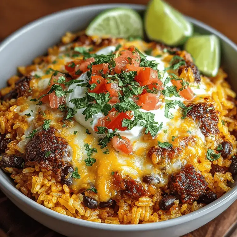 Taco Fiesta One-Pot Rice & Beans is a vibrant and hearty dish that brings the flavors of a classic taco feast into a simple, one-pot meal. This recipe is not only packed with culinary delights but also offers a delightful blend of textures and aromas that will have your taste buds dancing. The allure of this dish lies in its ability to deliver a satisfying, wholesome meal without the hassle of extensive cleanup or complicated cooking techniques.