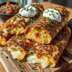 In a world where quick and nutritious meals are treasured, the Crunchy Veggie Bliss Quesadilla Rolls stand out as a perfect solution for busy individuals and families. These delightful rolls not only provide a burst of flavors through their vibrant vegetable filling but also offer a satisfying crunch thanks to the air-frying technique. Whether you’re looking for a quick weeknight dinner, a healthy snack, or a fun party appetizer, these quesadilla rolls are versatile enough to fit any occasion. This blog post will guide you through the steps to create these scrumptious quesadilla rolls, complete with tips on preparation, cooking, and serving.