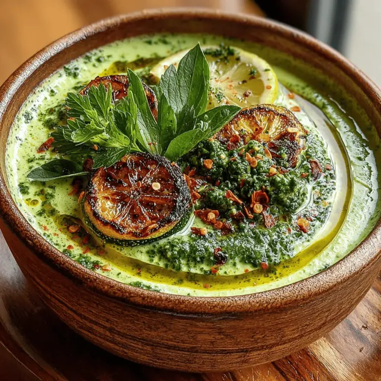 In the realm of comfort foods, soups hold a special place, especially when they are both nourishing and delicious. The Vibrant Zucchini Bliss Soup is a delightful blend of fresh ingredients that not only tantalizes the taste buds but also delivers a wealth of health benefits. This creamy, vibrant dish is perfect for any season, offering a warm embrace on chilly days and a refreshing lightness during the warmer months.