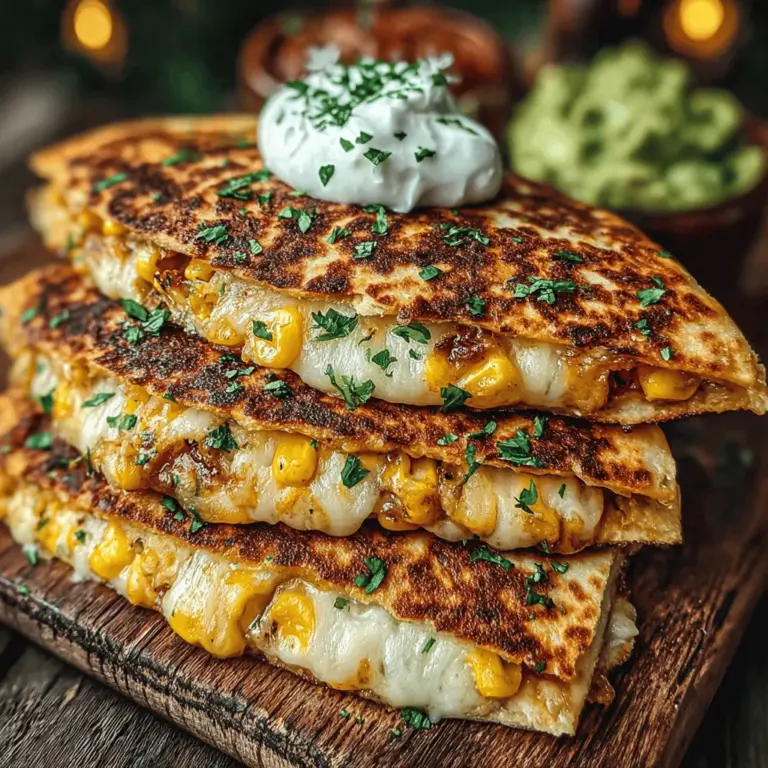 When it comes to comfort food, few dishes can compete with the warm, cheesy goodness of quesadillas. These delightful creations are not only easy to make but are also incredibly versatile, making them suitable for any meal—be it a quick lunch, a satisfying dinner, or a delightful snack. In this article, we’ll explore a scrumptious twist on the classic quesadilla: Fiery Hatch Chili Corn Quesadillas. This dish showcases the unique flavors of Hatch chiles and fresh corn, resulting in a culinary experience that’s both vibrant and satisfying.