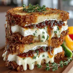 When it comes to creating memorable meals, few dishes encapsulate the perfect blend of sweet and savory as beautifully as the Fig Jam Sandwich Melt. This delightful recipe takes the classic grilled cheese concept and elevates it to new heights with the addition of rich, creamy cheeses and a luscious fig jam that transforms a simple sandwich into an indulgent experience. Perfect for casual lunches, cozy dinners, or even as an impressive addition to a brunch spread, this melt is sure to please a wide array of palates.