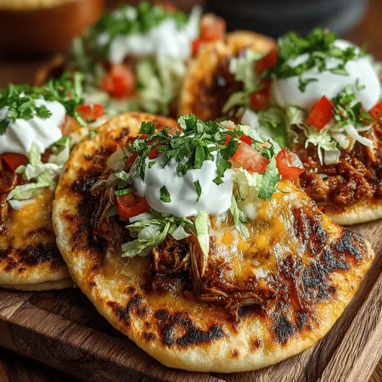 Fajitas have secured a beloved spot in the culinary world, celebrated for their vibrant flavors and adaptability. Originating in Tex-Mex cuisine, these sizzling dishes allow for a creative array of ingredients, making them a favorite among food enthusiasts. Traditionally served with grilled meats, peppers, and onions, fajitas are often wrapped in warm tortillas. However, this recipe introduces a delightful twist: Mini Chicken Fajita Flatbread Pockets. These handheld delights are not only fun to eat but also serve as a perfect option for family dinners, social gatherings, or quick weeknight meals.