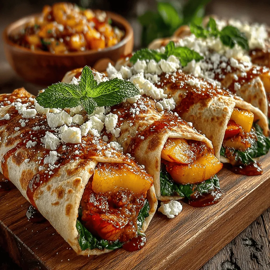 The Sweet and Spicy Peach Wraps recipe is a delightful culinary creation that perfectly balances the sweetness of ripe peaches with the fiery kick of sriracha. This dish offers a unique flavor experience, making it a fantastic choice for those looking to impress at gatherings or simply enjoy a vibrant meal at home. As the warm summer months approach, fresh peaches become more accessible, allowing this recipe to shine with seasonal ingredients.