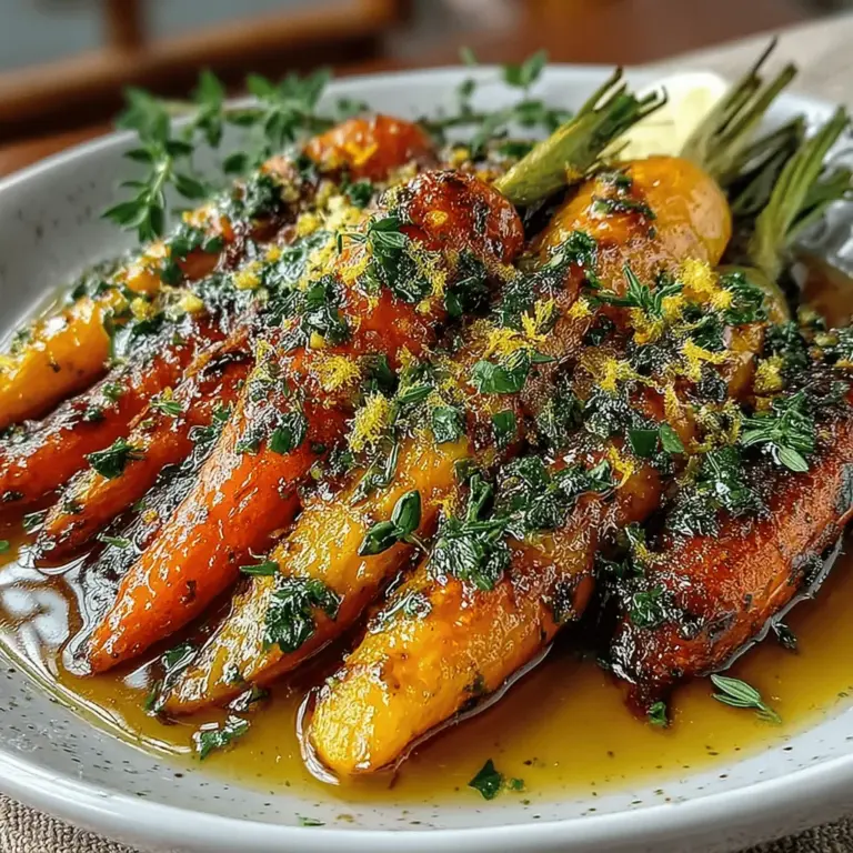 If you're in search of a side dish that perfectly balances sweet and savory flavors, look no further than Sweet & Savory Honey Roasted Carrots with Thyme. This dish is not only visually appealing but also offers a delightful medley of tastes that can elevate any meal. The natural sweetness of the carrots, combined with the earthy undertones of thyme and the rich, golden glaze of honey, creates a harmonious complement to a variety of main courses. Whether you’re preparing a weeknight dinner, a holiday feast, or a casual gathering, these honey roasted carrots are sure to impress.
