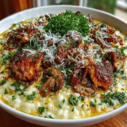 Creamy Chicken & Mushroom Risotto Recipe