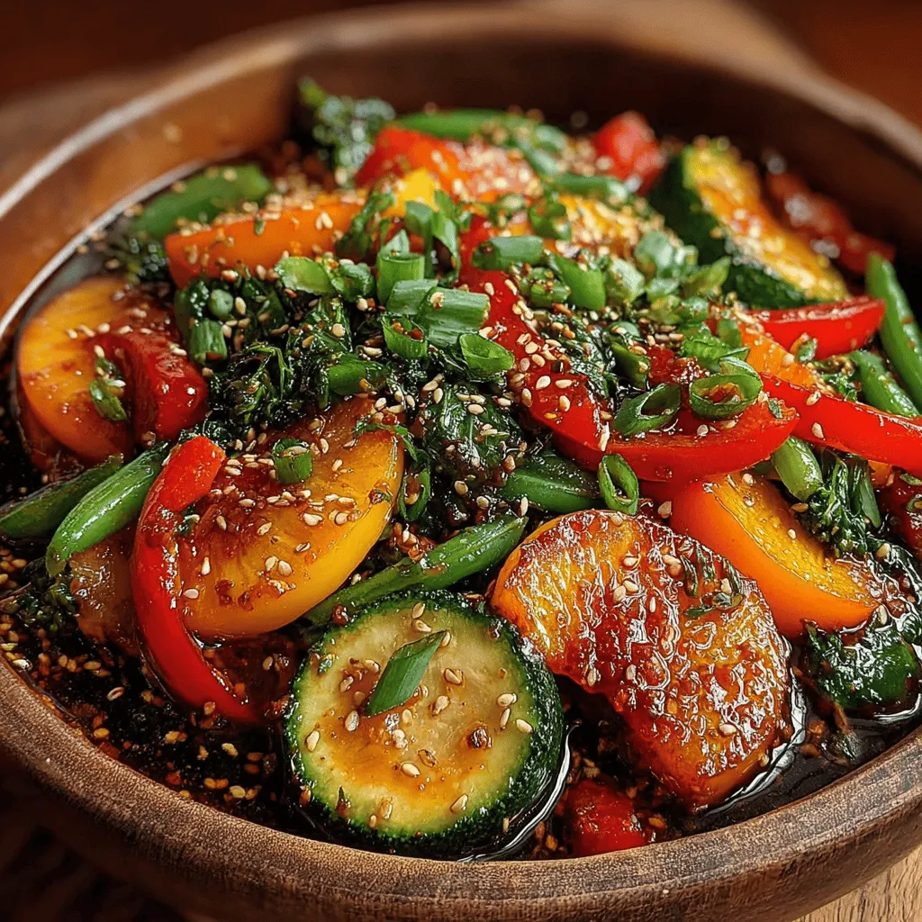 When it comes to quick, healthy meals that delight the palate, the Sweet & Savory Peach Veggie Stir Fry stands out as a vibrant and flavorful option. This dish artfully combines the natural sweetness of ripe peaches with a medley of colorful vegetables, resulting in an enticing balance of flavors and textures. Each bite offers a delightful crunch from the fresh produce, complemented by the juicy, succulent peaches that bring a unique twist to traditional stir-fry recipes.