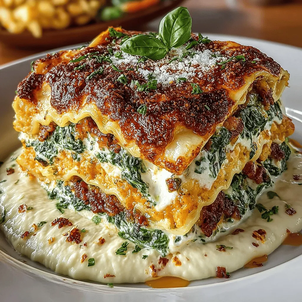 As the leaves begin to change and the air turns crisp, there's no better way to embrace the flavors of autumn than with a hearty and wholesome dish like Butternut Bliss Spinach Lasagna. This recipe artfully combines the natural sweetness of butternut squash with the vibrant freshness of spinach, creamy ricotta, and melted mozzarella cheese. The result is a comforting meal that not only satisfies the taste buds but also nourishes the body. Perfect for family dinners or gatherings with friends, this lasagna celebrates seasonal ingredients while providing a delightful twist on a classic Italian favorite.