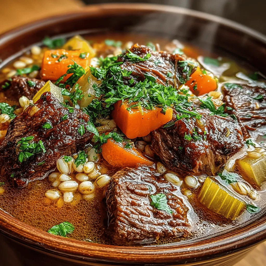 In the world of comforting meals, hearty soups hold a special place. Among them, Beef & Barley Soup stands out for its rich flavors and nutritious ingredients. This slow cooker version takes convenience to a new level, allowing you to enjoy a delicious, homemade meal with minimal effort. Whether you’re looking for a warm dish on a chilly evening or a filling option for your family dinner, this recipe delivers satisfaction in every bowl.