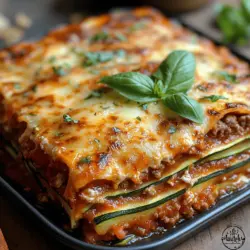 Zesty Low-Carb Zucchini Lasagna Bake