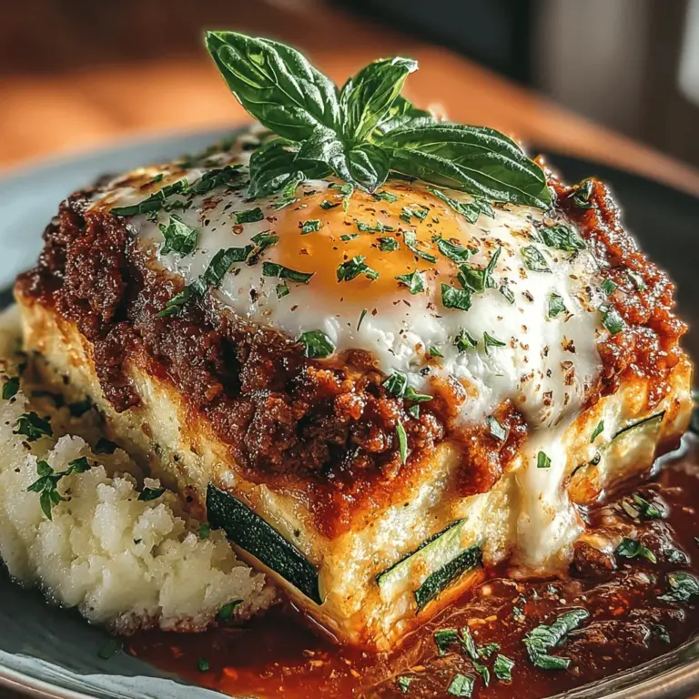 Lasagna is a beloved comfort food enjoyed by many across the globe, known for its layers of rich flavors, gooey cheese, and hearty fillings. However, traditional lasagna often comes with a hefty dose of carbohydrates, making it less suitable for those on low-carb diets or looking to manage their weight. Enter the Zucchini Lasagna Delight—a healthier, yet equally delicious, twist on the classic dish. This recipe substitutes traditional pasta sheets with thin slices of zucchini, allowing you to indulge in the comforting essence of lasagna while reaping the benefits of this nutritious vegetable.