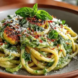 Creamy avocado pasta is a unique and delightful dish that caters to both health-conscious eaters and pasta lovers. This recipe features the silky texture of ripe avocados paired with the vibrant, aromatic flavor of fresh basil, making it an ideal choice for a quick weeknight dinner or an impressive dish for entertaining guests. The combination of creamy and fresh ingredients offers a luxurious eating experience, without the guilt often associated with traditional creamy pasta dishes.