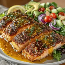 When it comes to crafting a meal that is both tantalizing and health-conscious, few dishes compare to the Honey Mustard Glazed Salmon Salad. This vibrant salad not only showcases the rich flavors of glazed salmon but also incorporates a medley of fresh vegetables, making it a perfect choice for lunch or dinner. The dish's appeal lies in its ability to deliver a satisfying and wholesome experience, combining the savory taste of salmon with the sweet and tangy notes of honey mustard.
