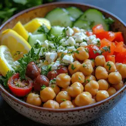 Mediterranean Chickpea Salad Bowls: A Wholesome Delight