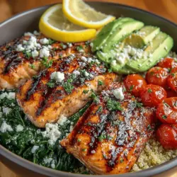 Salmon has surged in popularity over the years as a go-to protein source for health-conscious eaters. Renowned for its rich flavor and versatility, this fish is not only delicious but also packed with essential nutrients that make it a staple in many diets around the world. Among the myriad of ways to prepare salmon, Grilled Lemon Garlic Salmon Bowls stand out as a vibrant and satisfying meal option. This dish combines the succulent flavors of grilled salmon with a medley of fresh ingredients, creating a nourishing bowl perfect for lunch or dinner.