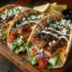 Mediterranean cuisine is celebrated worldwide not only for its vibrant flavors but also for its myriad health benefits. Rich in fresh fruits, vegetables, whole grains, lean proteins, and healthy fats, this culinary tradition emphasizes the use of wholesome, natural ingredients. The Mediterranean diet is not just a way of eating; it’s a lifestyle choice that promotes overall well-being and longevity. Among the many delightful dishes that embody this culinary philosophy, Greek Chicken Pita Wraps stand out as a versatile and nutritious meal option that can be enjoyed for lunch, dinner, or even as a satisfying snack.