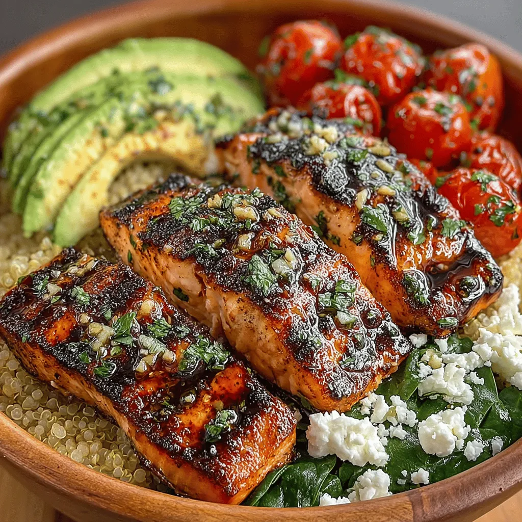 Zesty Grilled Lemon Garlic Salmon Bowls are a delightful and nutritious meal that perfectly encapsulates the vibrant flavors of summer. This recipe showcases the succulent taste of fresh salmon, enhanced by the bright, zesty notes of lemon and the aromatic depth of garlic. Not only is this dish a feast for the senses, but it also offers numerous health benefits, making it an excellent choice for any occasion, particularly during warmer months when fresh ingredients are at their peak.