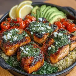 Zesty Grilled Lemon Garlic Salmon Bowls are a delightful and nutritious meal that perfectly encapsulates the vibrant flavors of summer. This recipe showcases the succulent taste of fresh salmon, enhanced by the bright, zesty notes of lemon and the aromatic depth of garlic. Not only is this dish a feast for the senses, but it also offers numerous health benefits, making it an excellent choice for any occasion, particularly during warmer months when fresh ingredients are at their peak.