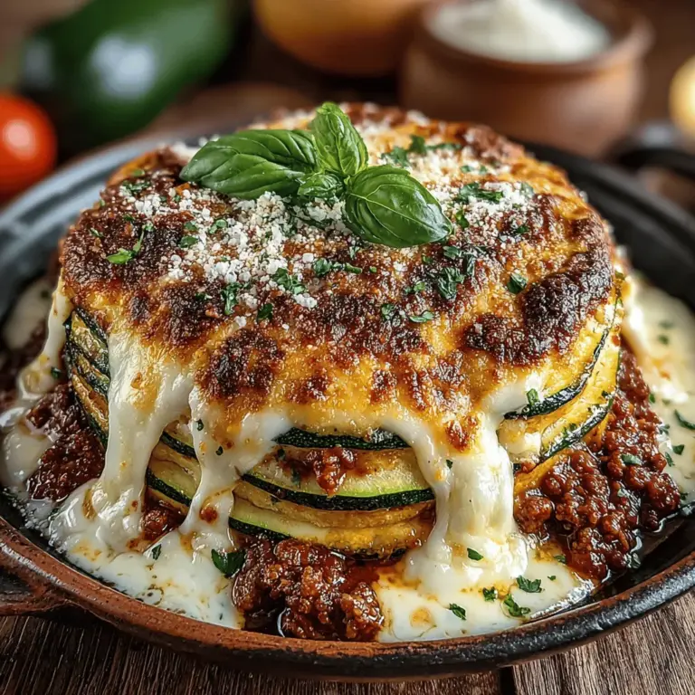 Lasagna has long been a beloved dish, cherished for its rich layers of pasta, savory meat, and creamy cheese. However, with the rising interest in healthier eating and lower-carb diets, many are seeking alternatives that retain the comforting essence of traditional lasagna while offering a more nutritious profile. Enter the Zucchini Delight Lasagna Bake—a delicious and healthy alternative that swaps out conventional pasta for zucchini, creating a dish that is not only satisfying but also guilt-free.