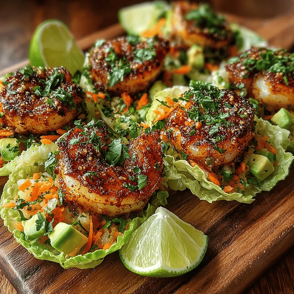 Zesty Garlic Lime Shrimp Lettuce Wraps are a delightful and healthy dish that bursts with vibrant flavors, making them perfect for a light lunch or dinner. These wraps not only cater to various dietary preferences but also present a fresh and low-carb alternative to traditional wraps. The combination of zesty lime, aromatic garlic, and succulent shrimp creates a tantalizing taste experience that is both refreshing and satisfying. Whether you're looking for a quick meal or a dish to impress guests, these lettuce wraps are sure to hit the spot.